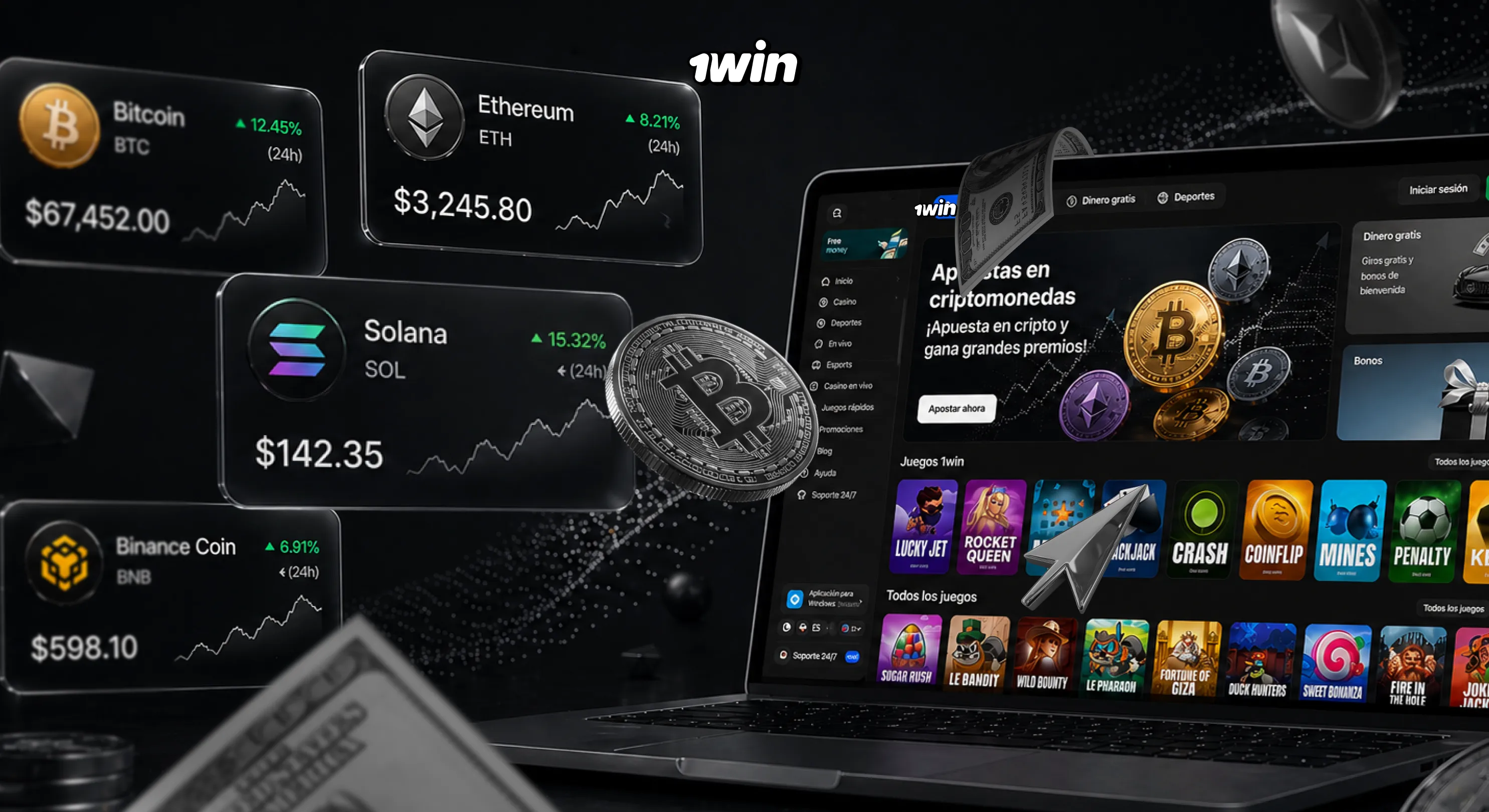 Juegos en 1win Casino Cripto