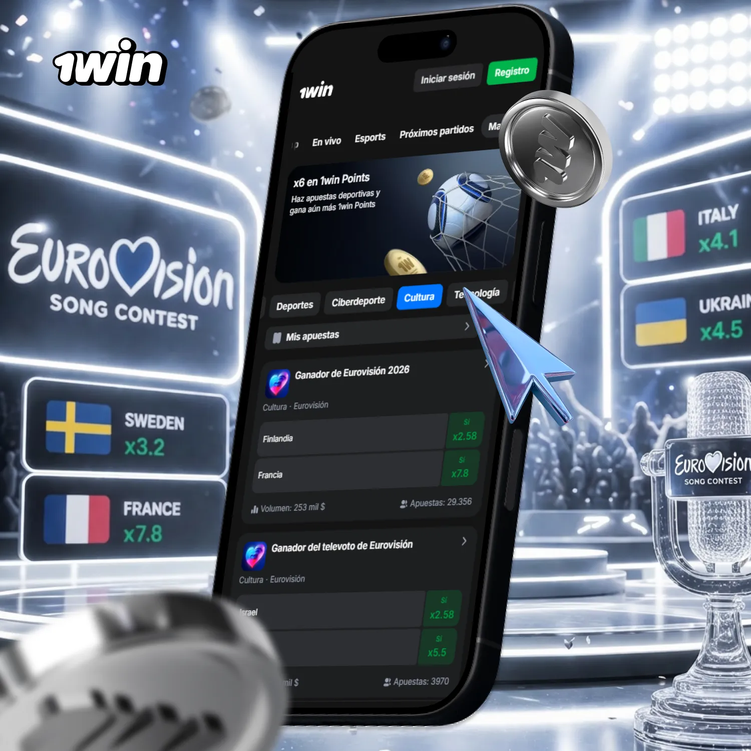 1win Markets es la sección de predicciones de la plataforma 1win